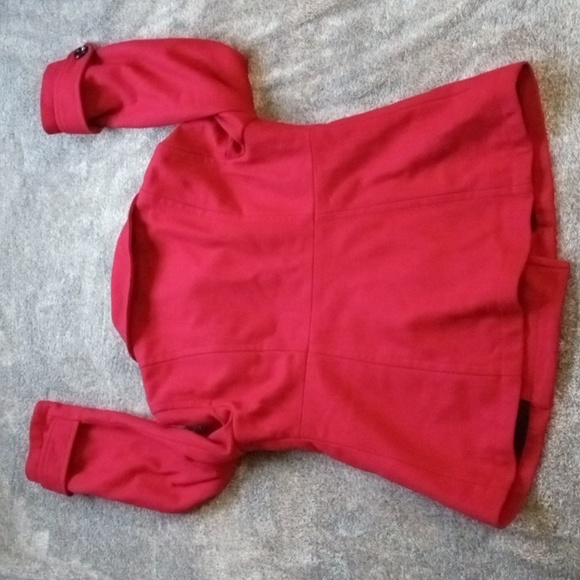 GAP red wool blend double breasted coat - Picture 8 of 10